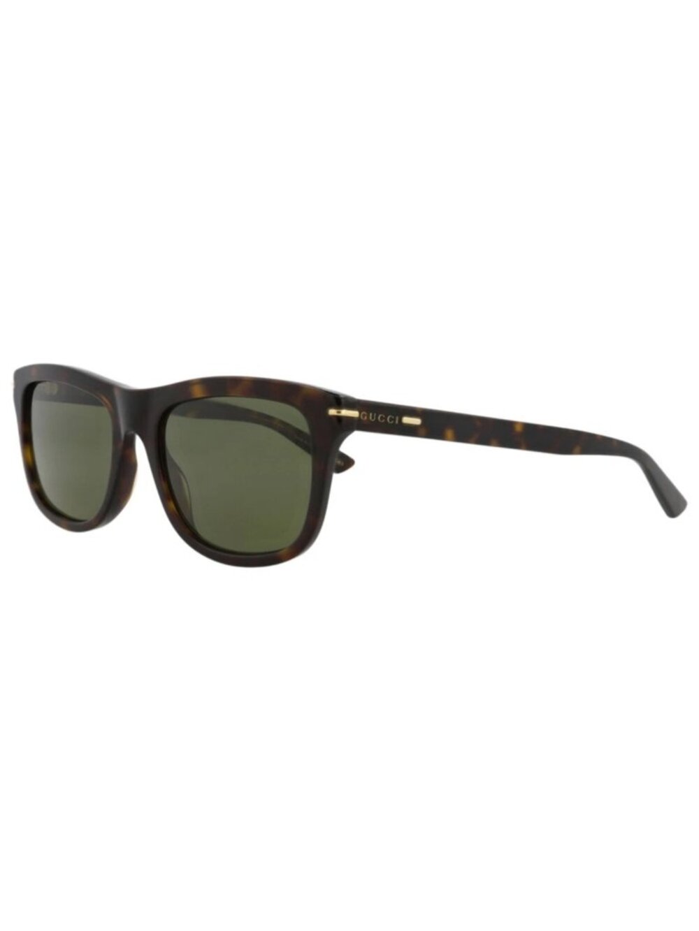New Gucci Women's Sunglasses Square Rectangle Recycled Acetate Frame Mens Havana